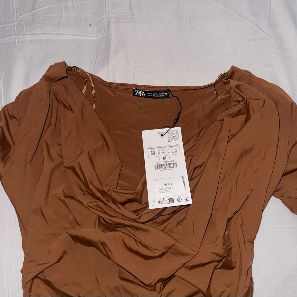 ZARA | Polyamide Drop Top - Picture 4 of 4
